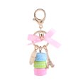 thumbnail image 1 of Porte-clés Coloré Mignon Macaron Tour Eiffel Pendentif de Sac Décoration de Charme de Voiture (Bleu), 1 of 3