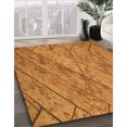thumbnail image 3 of Ahgly Company Machine Washable Indoor Square Transitional Mahogany Brown Area Rugs, 4' Square, 3 of 7