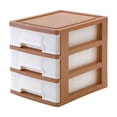 thumbnail image 1 of CHUANK Clear Plastic Box 5-Tiers Clearance Desktop Drawer Storage Multi-Tiers Drawer Plastic Office Storage Box Office Supplies Transparent Storage Rack With Drawers White, 1 of 7