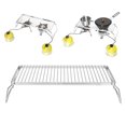 thumbnail image 4 of LYUMO Grille de Cuisson en Acier Inoxydable, Grille de Feu de Camp Pliable Portable Grille de Cuisson Barbecue en Acier Inoxydable, Grille de Camping Portable, 4 of 8