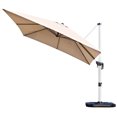 thumbnail image 1 of Patiojoy 10' Market Umbrella Outdoor Patio Square Offsete Beige, 1 of 6