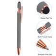 thumbnail image 4 of Unique Bargains Stylus Ballpoint Pens with Stylus Tip, Medium Point, 1.0mm, Black Ink, 6 Pack, 4 of 5