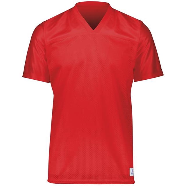 Youth Solid Flag Football Jersey, True Red - Medium