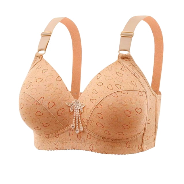 Yuyuzo WirelessBras for Women V Neck Full Coverage Bralettes Seamless Adjustable Strap Push up Bra