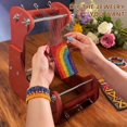 thumbnail image 3 of Adjustable Standing Bead Looms, Wood Beading Looms Kit with 4 Length Options, Work Area 7.5" to 10.5", 3 of 8
