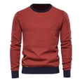 thumbnail image 1 of Chandail à Enfiler pour Hommes Chandail à Col Rond pour Hommes Chandails Doux et Décontractés pour Hommes Chandails Classiques à Enfiler avec Bord Côtelé Chandail pour Hommes Décontracté, 1 of 3