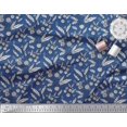 thumbnail image 3 of Soimoi Rayon Fabric Leaves & Floral Block Decor Fabric Printed Yard 56 Inch Wide, 3 of 3