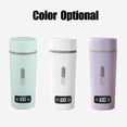 thumbnail image 4 of Graflsoa Compact 350ml Travel Electric Kettle with Temperature Control, Stainless Steel Heating Cup, 8-Hour Insulation, 110V US Plug, White, 4 of 6