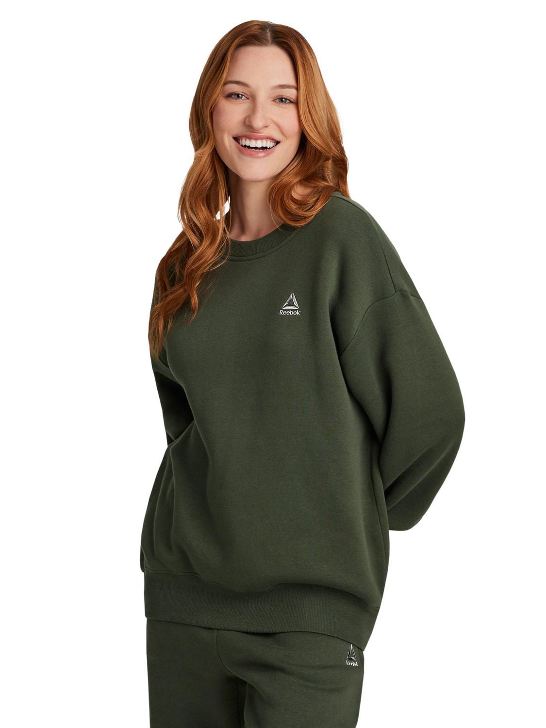 Reebok Women’s Game Day Fleece Oversize Crew