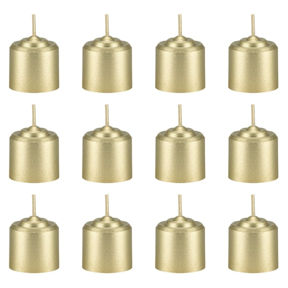 Mega Candles 12 pcs Unscented Gold Votive Candle, Hand Poured Wax Candles 10 Hours 1.38 Inch x 1.5 Inch, Home Décor, Wedding Receptions, Baby Showers, Birthdays, Celebrations, Party Favors & More