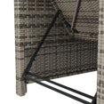 thumbnail image 5 of vidaXL Sun Lounger with Dark Grey Cushion Poly Rattan Grey, 5 of 5