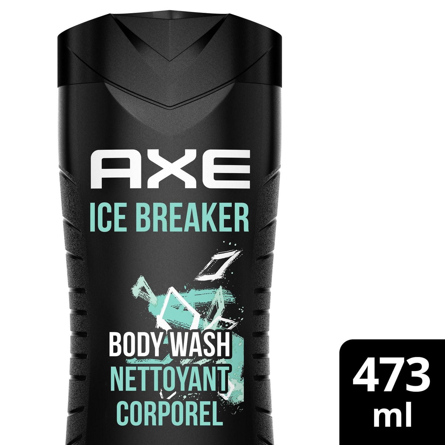 AXE Ice Breaker Body Wash for All Day Freshness, Mandarin & Mint, with 100% Plant-Based Moisturizers, 473mL
