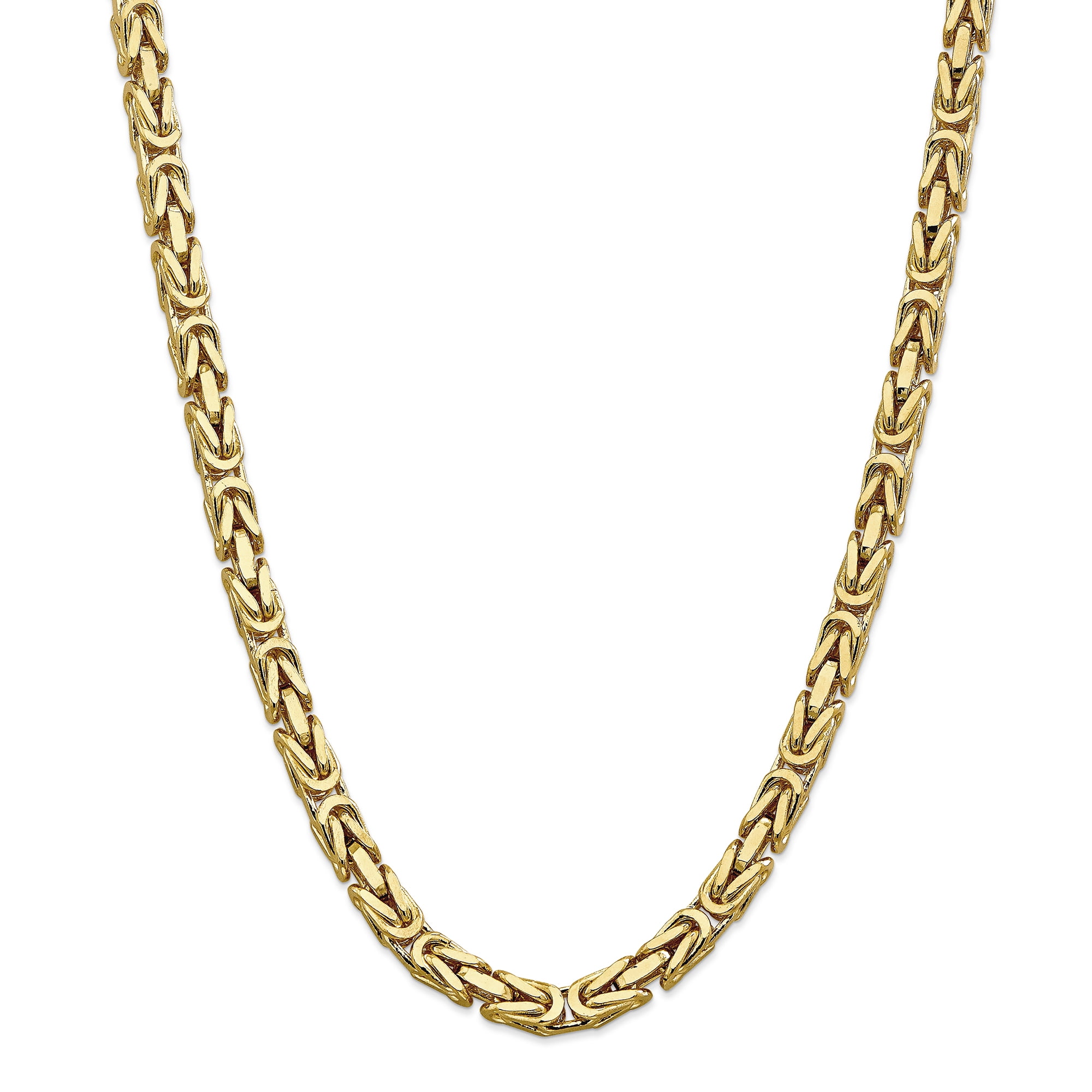 Chaîne Byzantine en Or Jaune 14K 6,50 mm