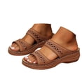 thumbnail image 3 of IUJSOY Womens Sandals Wedge Shoes Slip on Wide Width Sandals Orthopedic Arch Support Slides Sandals, 3 of 7