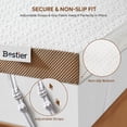 thumbnail image 4 of 4" Full Mattress Topper with Removable Fitted Cover | Ice Cooling Silk Fabric | Bestier High-Density Gel Memory Foam Bed Topper, 4 of 10