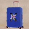 thumbnail image 1 of Luggage Cover Elasticity Thicken Travel Accessory Covers Flower Color Print Trolley Protective Case Apply To 18-32 Inch Suitcase 8Flower color X L (26-28inch), 1 of 6