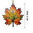 thumbnail image 2 of Meitianfacai Acrylic Flat Printing Leaves Christmas Decorations Christmas Tree Decorations Hanging Pendants, 2 of 5