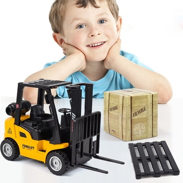 Agiferg Children's Alloy Toy Mini Pull Back Engineering Truck Construction Engineering Forklift