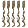 thumbnail image 2 of Extensions de Cheveux à Clipser, 5 Pcs Extension de Cheveux 21.7 Po Mèches Mode Longue Bouclée Colorée à Clipser pour Filles Femmes pour Mode Quotidienne et Occasions Spéciales, 2 of 7