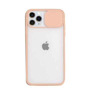 Conçue pour iPhone 13 Pro, Étui avec Cache Coulissant pour Appareil Photo, Pare-Chocs en Caoutchouc Souple Antichoc et Étui Arrière Rigide de Protection pour iPhone 13 Pro 6,1 Pouces (2021) - Rose