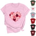 thumbnail image 1 of QIPOPIQ Chemises Cœur pour Femmes - T-Shirts Graphiques Mignons Amour Cadeau pour Elle Liquidation, 1 of 3