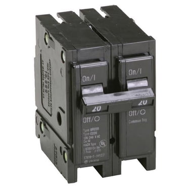 Eaton Corporation BR220 Disjoncteur à Double Poteau de 20 Ampères