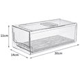 thumbnail image 3 of Refrigerator Organizer Bins with Pull Out Drawers Fridge Produce Drawer Set for Save Vertical Space, 3 of 5