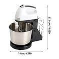 thumbnail image 3 of Danhjin Electric Eggs Beater Home Eggs Beater Liquidizer For Batter Milkshakes And Cream 1.7 Liters 0.45 Gallons Large Capacity Kitchen Appliances, 3 of 6
