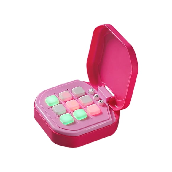 Hot Pink Smart Tic Tac Toe Game With Interactive Lights And Sounds For Family Entertainment And Skill Building