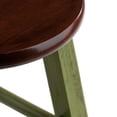 thumbnail image 3 of Tabouret de bar de 29 po Ivy Vert rustique avec siège Noyer, 3 of 6