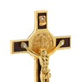 thumbnail image 2 of Cross Crucifix Metal JESUS Catholic Statue Figurine Religious Home, 2 of 6
