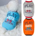 thumbnail image 4 of CBFFDC Letter Print Pet Clothes Adorable Letter Print Pet T shirts Threaded Neckline Two Legged Design Soft Comfortable Summer Puppy Clothes, 4 of 6
