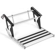 thumbnail image 4 of RV Step, Foldaway Entry Single Step With LED Light M10 Mounting Bearing 150KG Anti-Skid Aluminum Alloy, 4 of 8