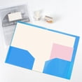 thumbnail image 1 of ZTTD Folders with Pockets-1 Pack, Two Pocket Folders, 2 Pocket Folders Fit Letter Size Paper, Colored File Folders for Documents, Plastic File Folder for Office Home Bussines(Style6-Sky Blue), 1 of 5