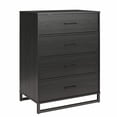 thumbnail image 1 of Ameriwood Home Monterey 4 Drawer Dresser, Black Oak, 1 of 8