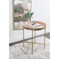 thumbnail image 2 of Kate and Laurel Celia Table d'Appoint Ronde Charmant, 18.25 x 18.25 x 22, Rose et Or, Table d'Accent Moderne Minimaliste pour Rangement et Présentation, 2 of 2