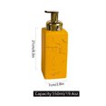 thumbnail image 2 of Qeeadeea Marble Ceramic Foaming Soap Dispenser, Cubic Foam Soap Dispenser With Gold Pump, Hand Foaming Dispenser, For Barthroom Kitchen-yellow-Foam Bottle, 2 of 8