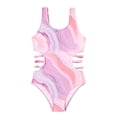 thumbnail image 4 of Girls Swimsuits 1 Piece Swimming Bathing Suit Quick Dry Ruffle Beach Bathing Suit 7-8 Years, 4 of 4
