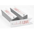 thumbnail image 2 of Inkdotpot Pack Of 100 Made With Love Text Favor Paper Tags Craft Real Rose Gold Foil Hang Tags, 2 of 6