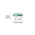 thumbnail image 2 of OXO Good Grips Contenant Rond en Verre à Fermeture Intelligente de 1 Tasse, 2 of 6