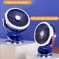 thumbnail image 3 of Clip Camping Fan with LED Light, 10000mAh USB Rechargeable Tent Fan, Remote Control for Outdoor, 3 of 9