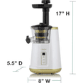 thumbnail image 4 of (Manufacturer Refurbished) Omega JC3000SV13 Vertical Masticating Juicer - White, 4 of 5