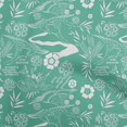 thumbnail image 1 of oneOone Georgette Viscose Sea Green Fabric Asian Japanese Pattern Sewing Craft Projects Fabric Prints By Yard 42 Inch Wide, 1 of 4