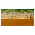 thumbnail image 2 of White Waves from Green Beach Waters - Seascape Canvas Art Print, 2 of 3