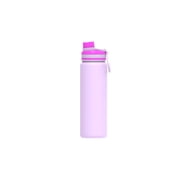 Mainstays 24oz Purple Double Wall Vacuum Insulated Stainless Steel Chug Water Bottle, Leakproof for Gym & Daily Use