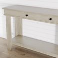 thumbnail image 2 of 54 Inch Long Console Table – Wooden Entryway Table with 2 Drawers & Open Storage Shelf, Sofa Table Behind Couch, Farmhouse Style Entryway & Hallway Organizer for Living Room, 2 of 6