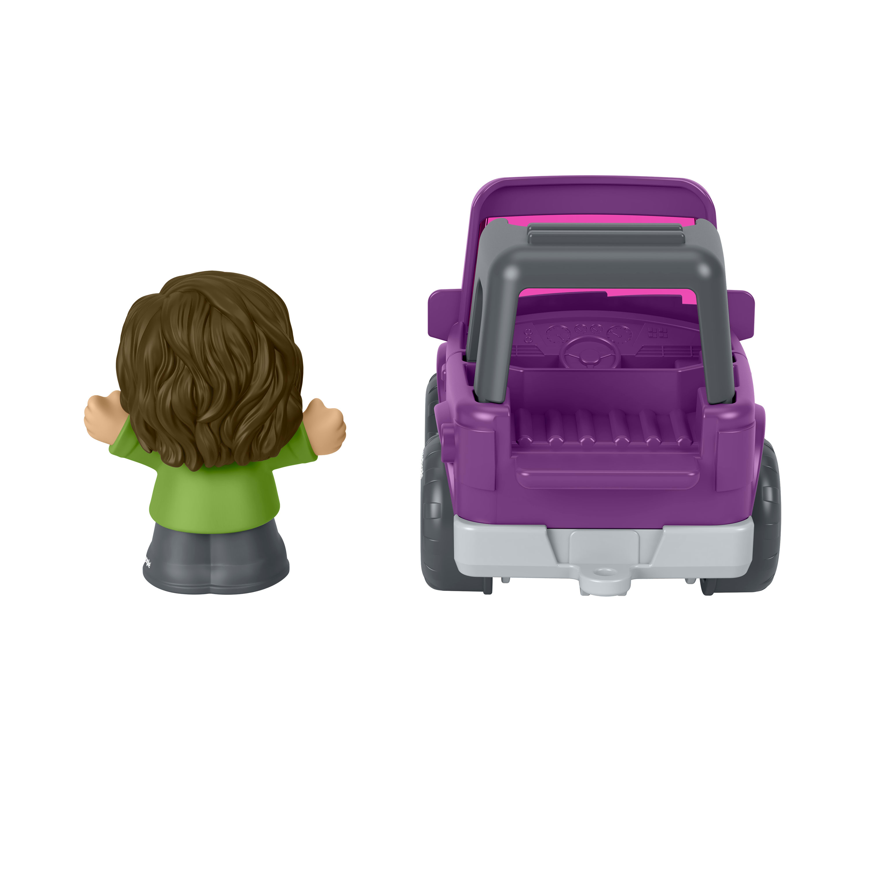 Fisher-Price Little People coffret VUS mauve jouet et figurine pour tout-petits, 2 pièces