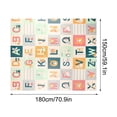 thumbnail image 2 of RKSTN Baby Crawling Pad Play Mat Large Foam Crawling Playmat Foldable Reversible Waterproof Nons Toxics Portable Floor Mat with Letters and Numbers, 2 of 8