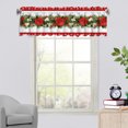 thumbnail image 1 of Yhmxh Essential For Christmas 137x45cm/53.9x17.7inches The Exquisite Christmas Style Window Drapery Festive Decorations Making The Window Wear The Coat Of Christmas Polyester Curtain, 1 of 6