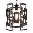 thumbnail image 2 of CWI Lighting 1 Light Down Chandelier with Brown finish, 2 of 6